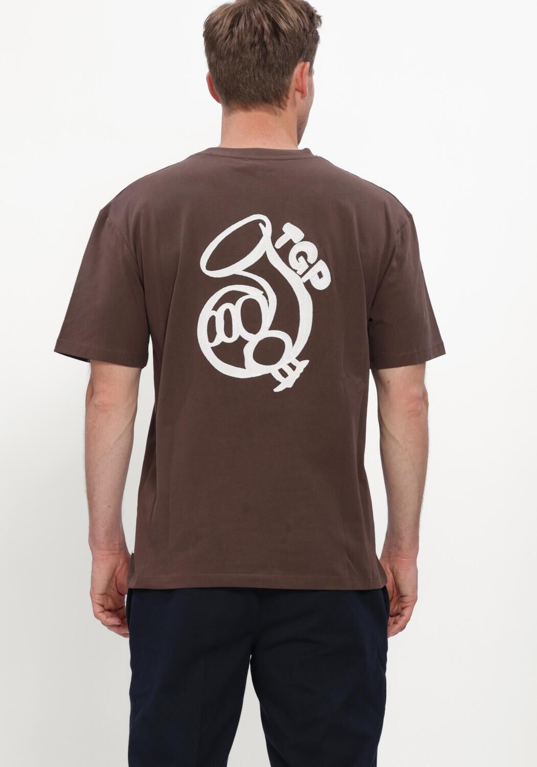 Bruine THE GOODPEOPLE T-shirt TOOK - large