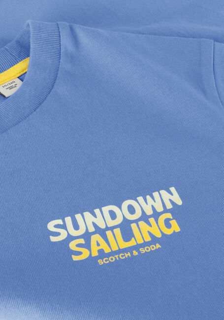SCOTCH & SODA T-shirt COTTON IN CONVERSION ARTWORK T-SHIRT en bleu - large