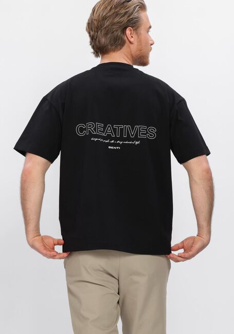 GENTI T-shirt T-SHIRT SS 1242 en noir - large
