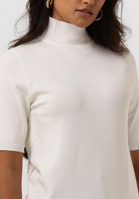Gebroken wit MINUS Top LIMA ROLL NECK KNIT - large