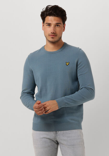 LYLE & SCOTT T-shirt COTTON CREW NECK JUMPER en bleu - large