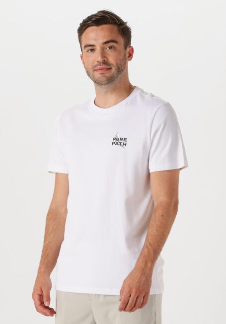 Witte PURE PATH T-shirt REGULAR FIT CREWNECK SS T-SHIRTS - large
