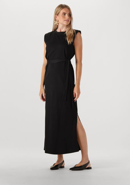 Zwarte SELECTED FEMME Maxi jurk SLFHALLEY SL SHOULDERPAD ANKLE - large