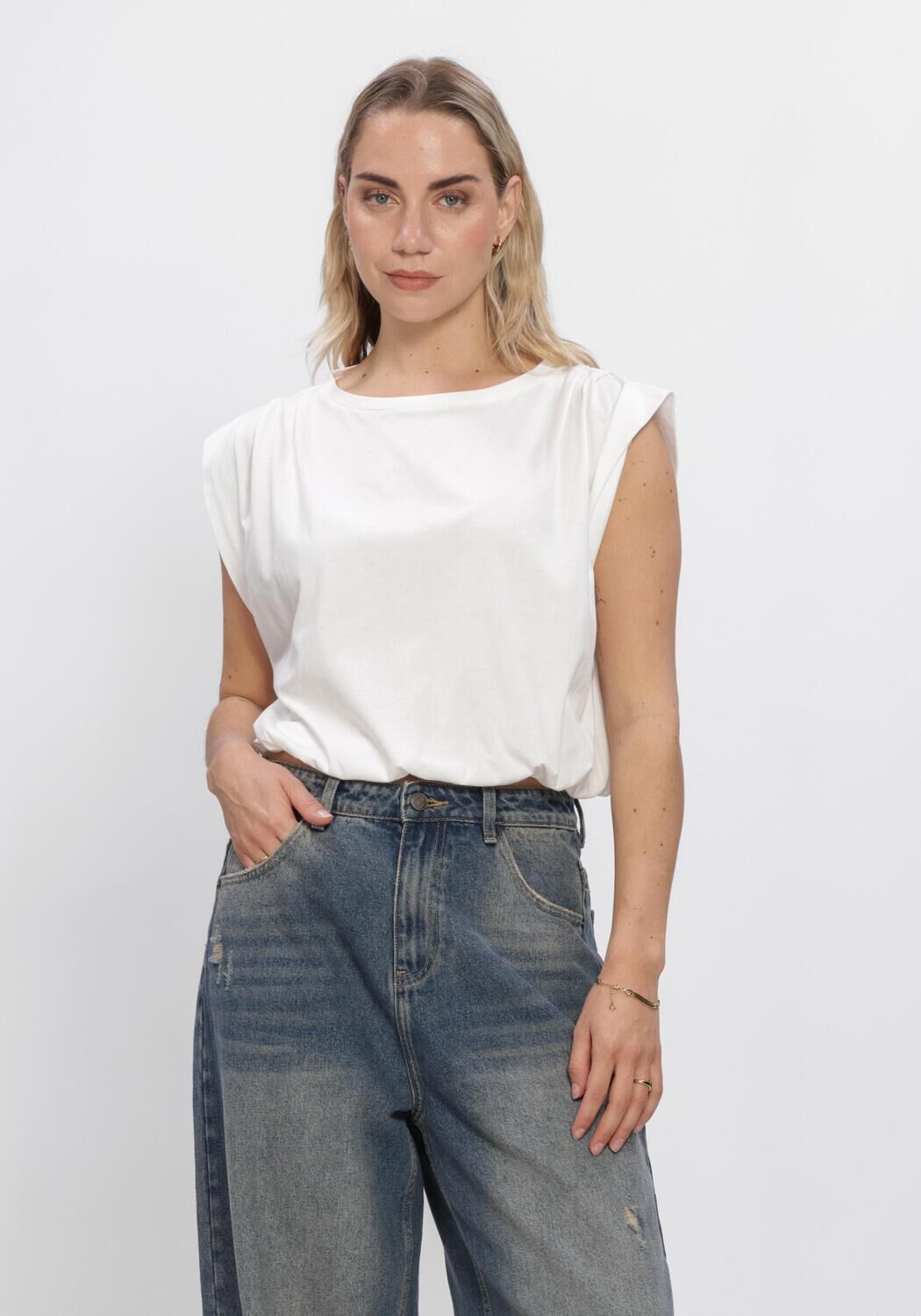 Witte SUNCOO T-shirt MARCHA - large