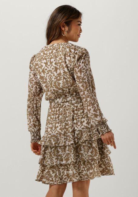 Olijf NEO NOIR Mini jurk DENNIE ABSTRACT DRESS - large