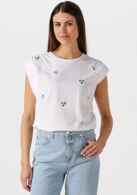 Witte DANTE6 Top SPARROW SEQUINS EMBELLISHED TEE - large