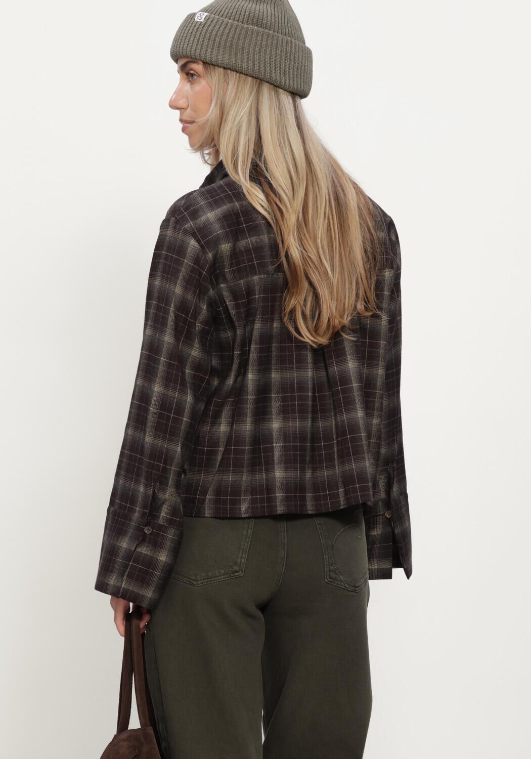 Bruine NEO NOIR  JAYLIN FLANNEL CHECK SHIRT - large