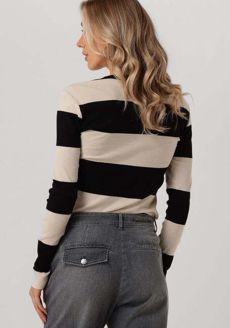 PENN & INK LONGSLEEVE BIG STRIPE Hauts & T-shirts en beige - large