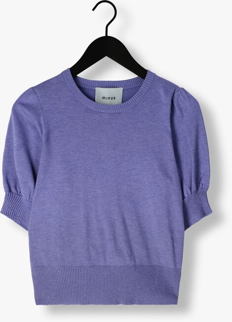 MINUS T-shirt LIVA KNIT TEE en violet - large