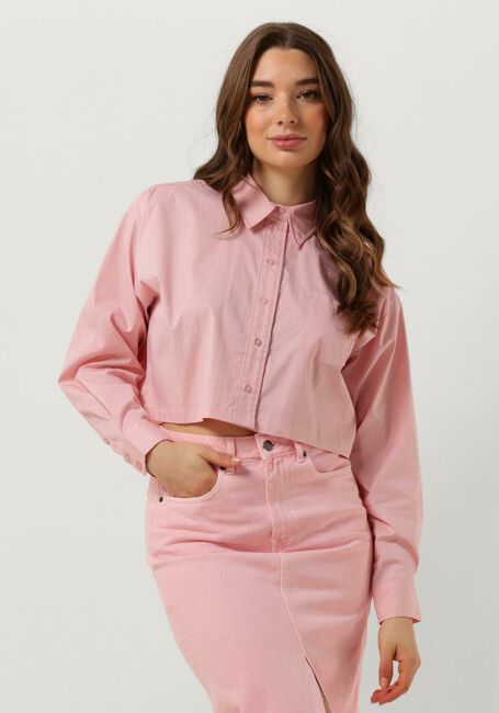 CO'COUTURE Blouse COTTON CRISP CROPPED SHIRT en rose - large