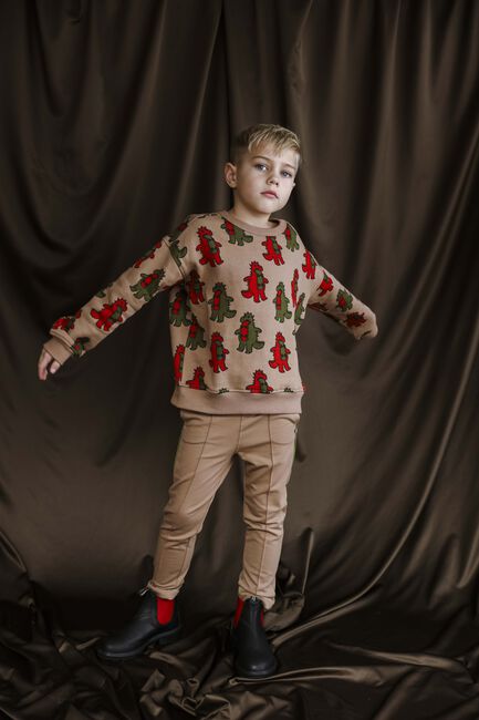 AMMEHOELA Pantalon de jogging JAX en camel - large