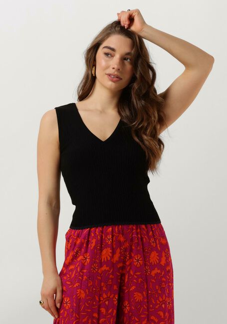 SCOTCH & SODA Haut TIE BACK KNITTED TANK en noir - large