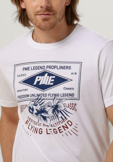 PME LEGEND T-shirt SHORT SLEEVE R-NECK SINGLE JERSEY LW PLAY en blanc - large