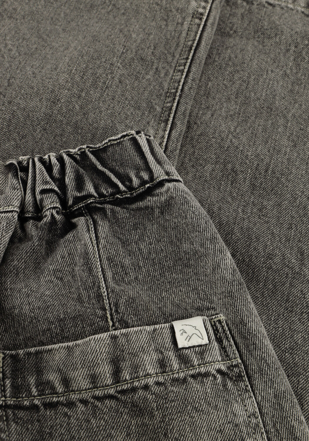 Donkergrijze JENEST Wide jeans UNISEX BALLOON DENIM PANTS - large