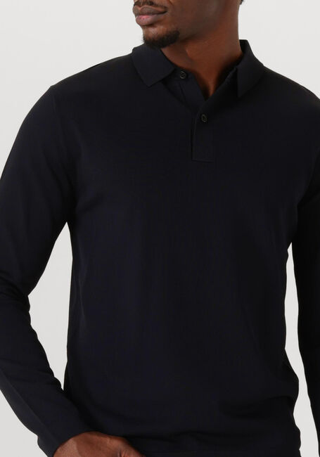 GENTI Pull POLO LS Bleu foncé - large