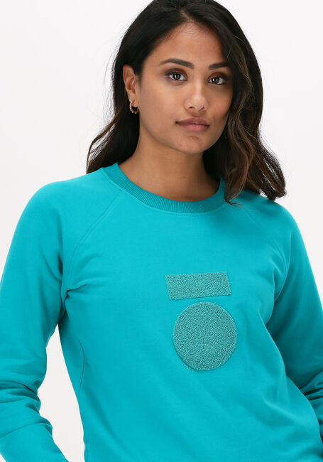 Blauwe 10DAYS Sweater SWEATER TERRY - large