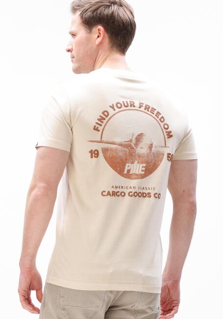 PME LEGEND T-shirt GD SPRAY SINGLE JERSEY en beige - large