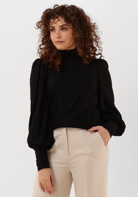 GESTUZ Pull RIFAGZ BUTTON BLOUSE en noir - large
