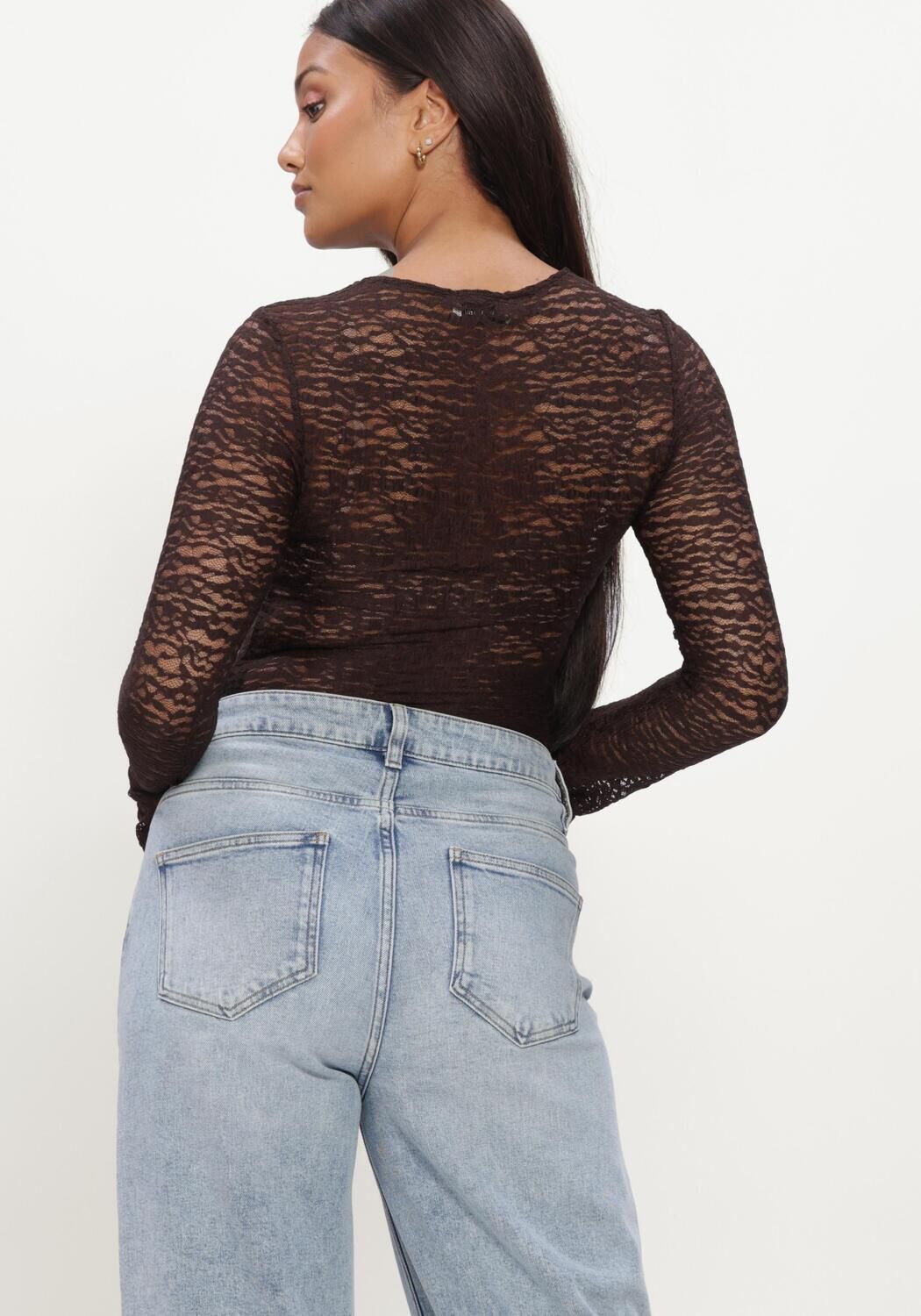 MODSTR&Ouml;M Haut DIANAMD TOP en marron - large