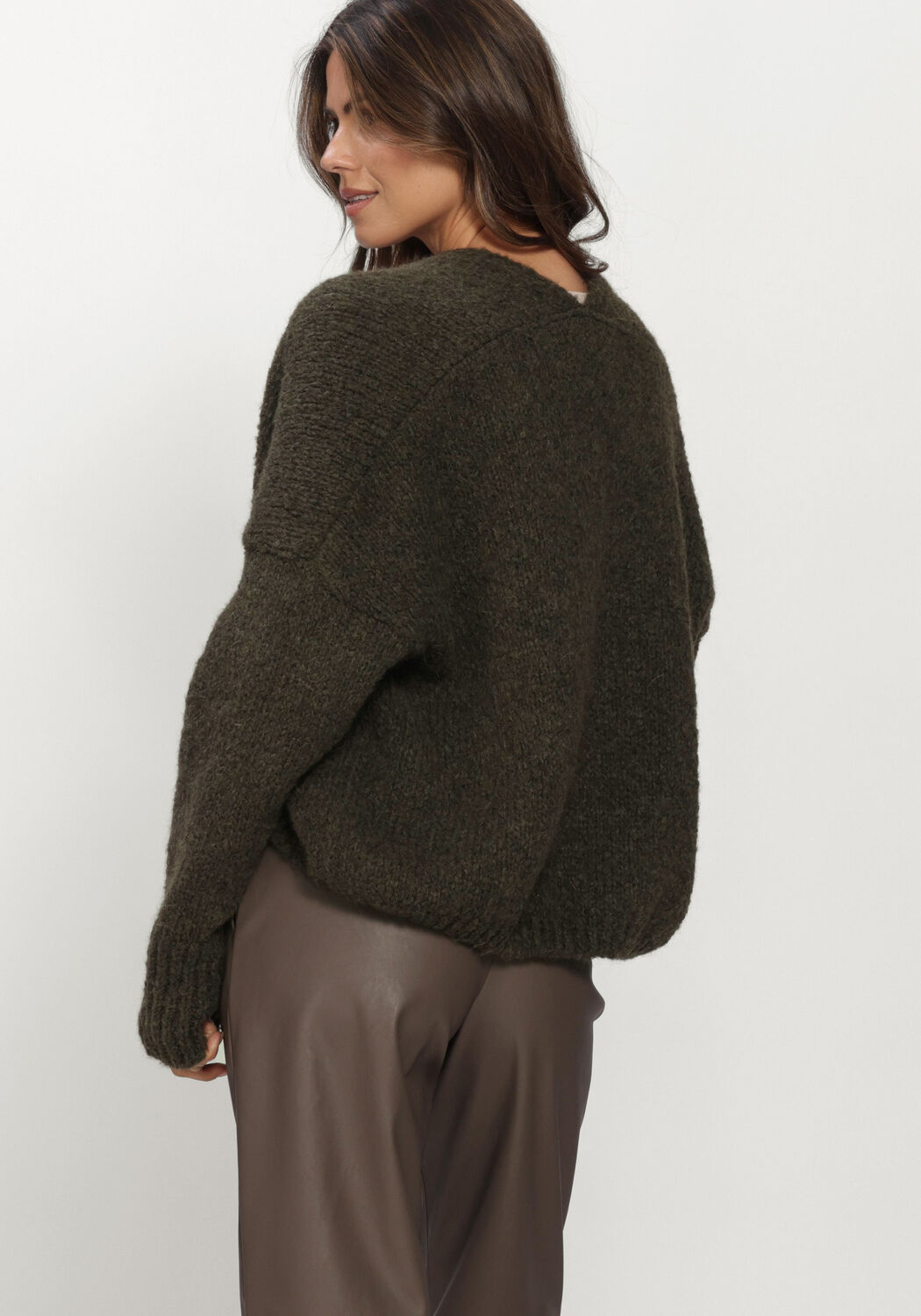 KNIT-TED Gilet BECKY CARDIGAN Vert fonc&eacute; - large
