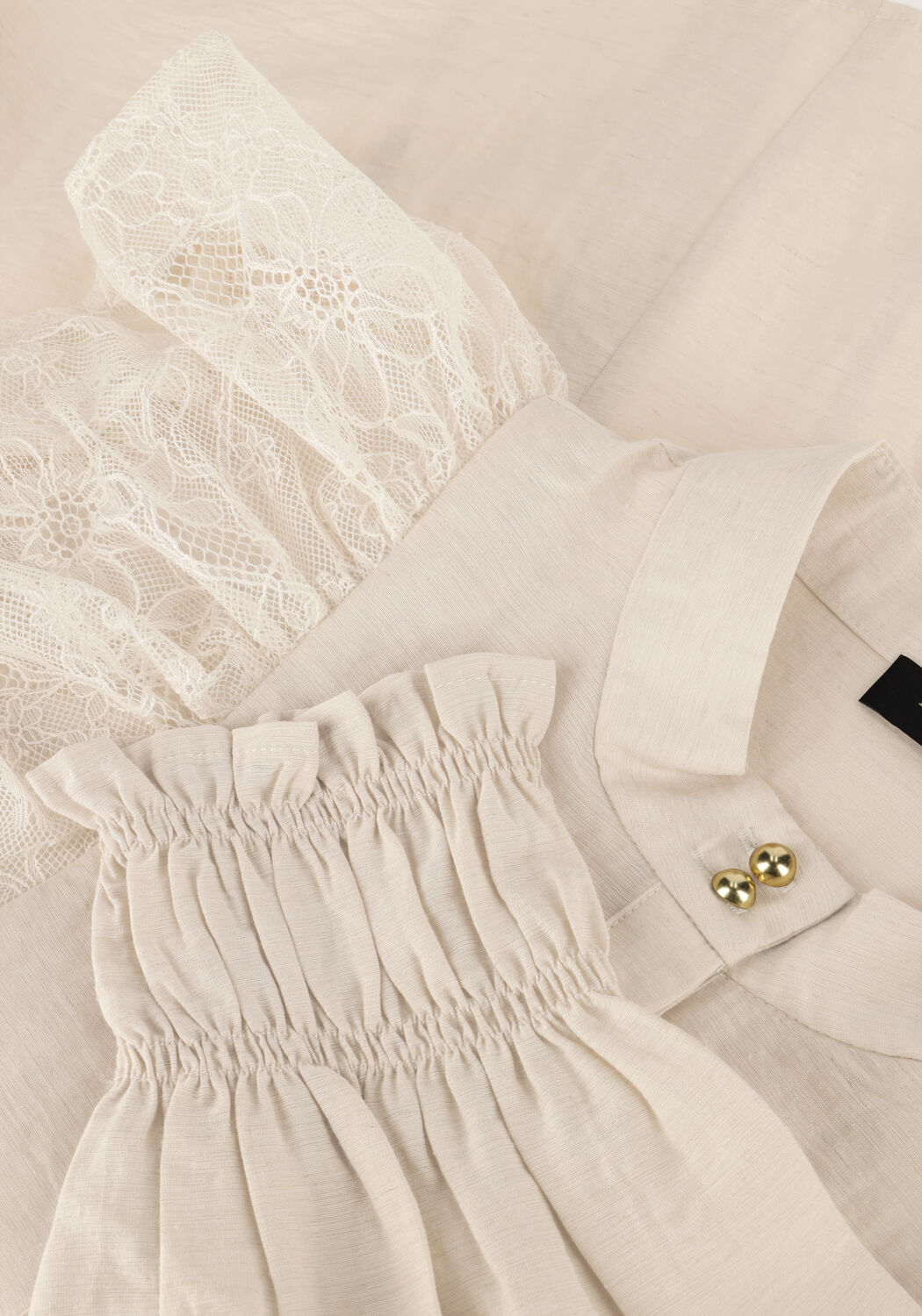 Beige BRUUNS BAZAAR  YONA SHIRT - large