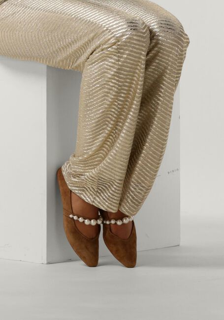 TORAL PERLA Ballerines en camel - large