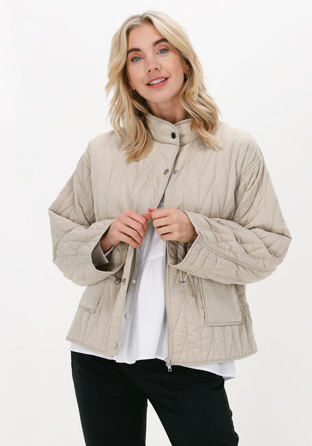 Zand LEVETE ROOM Gewatteerde jas MAGNOLIA 5 JACKET - large