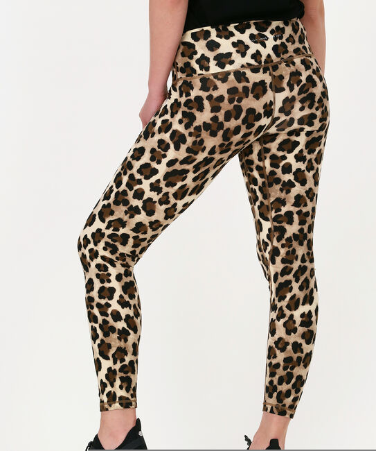 Bruine CO'COUTURE Legging CAVAN ANIMAL TIEDS - large