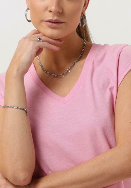 CC HEART T-shirt CC HEART BASIC V-NECK T-SHIRT en rose - large