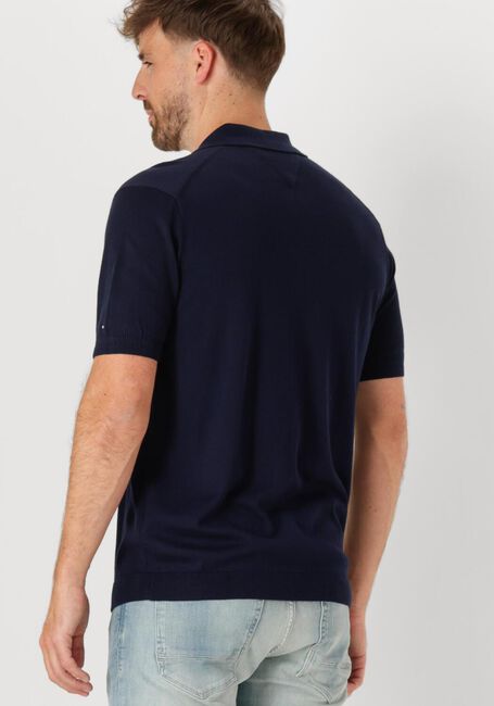 Blauwe TOMMY HILFIGER Polo DC COTTON LYOCELL POLO - large