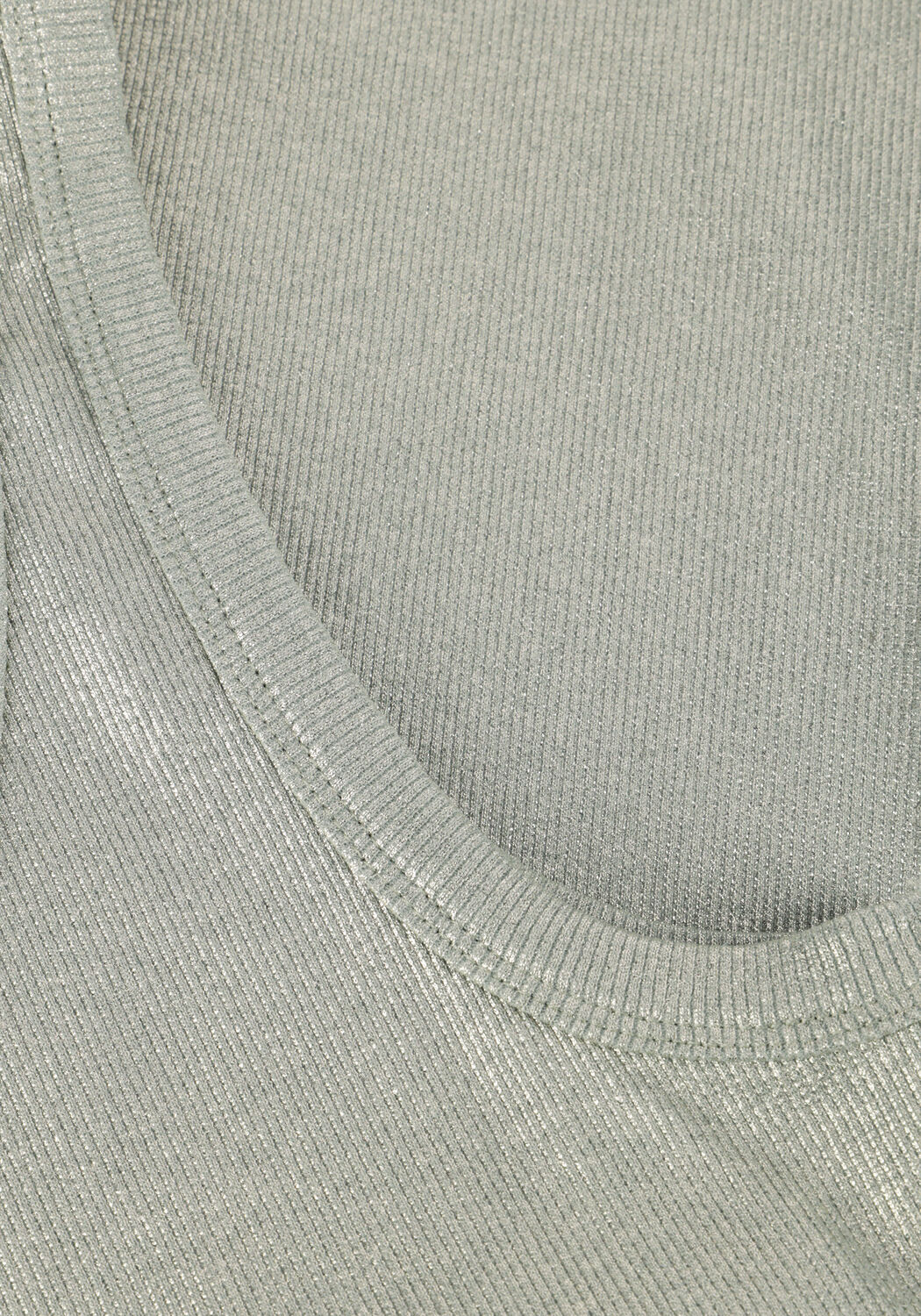 SUMMUM Haut RIB TANKTOP COTTON RIB en vert - large