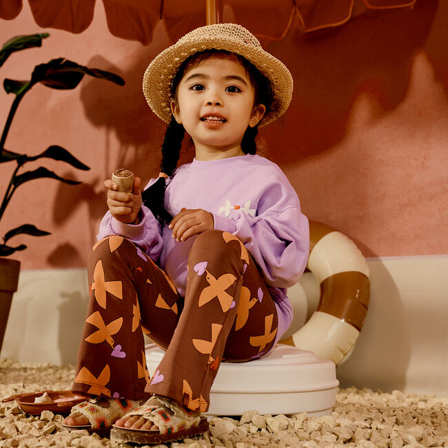 Z8 Pantalon &eacute;vas&eacute; FAYENNA en marron - large