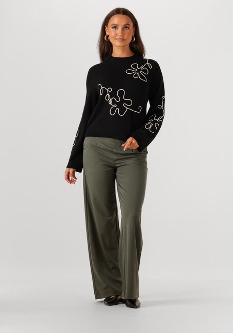 OBJECT Pantalon OBJLISA WIDE PANT Vert foncé - large
