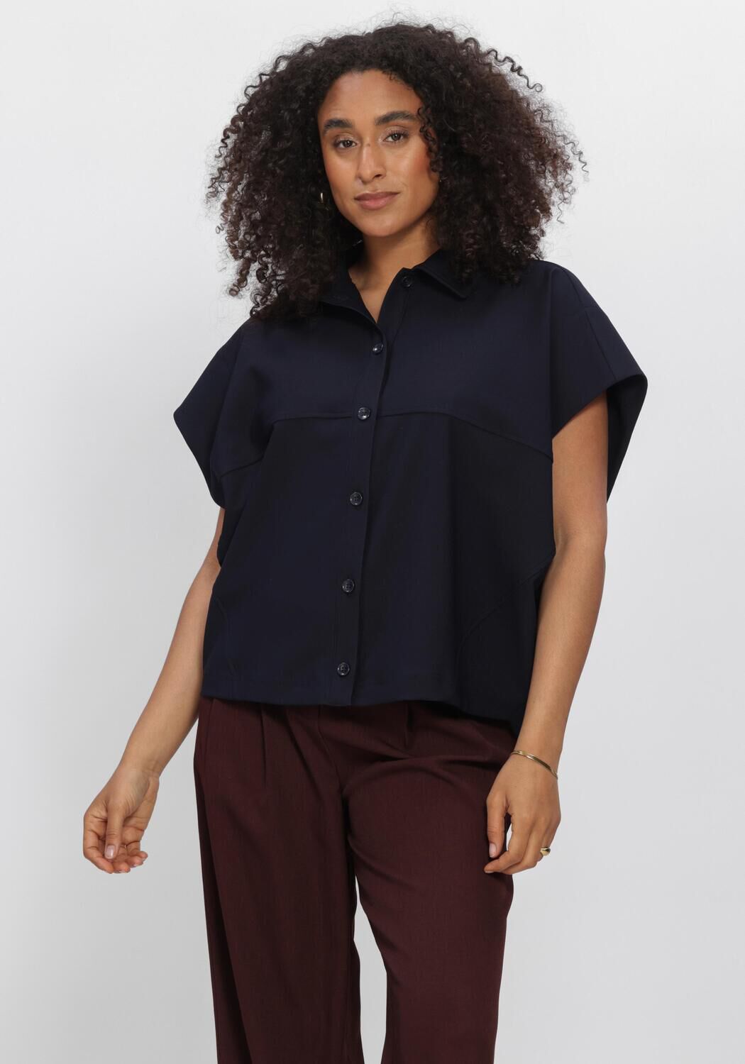 Donkerblauwe AIMEE THE LABEL  INDONESIAW6 BLOUSE - large