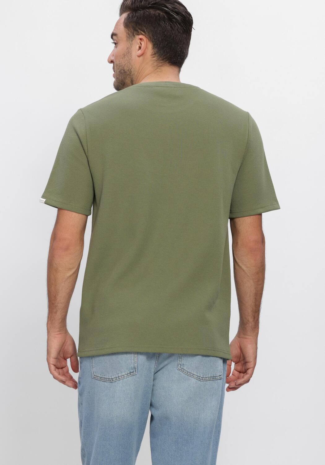 ANERKJENDT T-shirt AKKIKI S/S WAFFLE TEE en vert - large