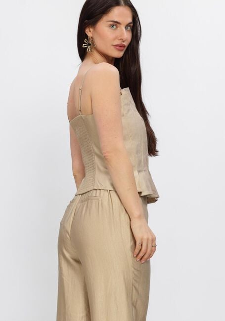 Beige FREEBIRD Top F-WV-SHINY-TWILL-26-1 - large