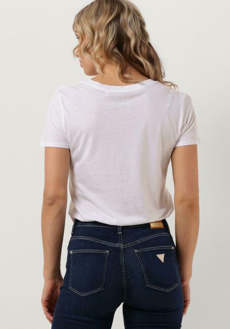 Witte GUESS T-shirt SS GUESS MANSION LOGO EASY TEE - large