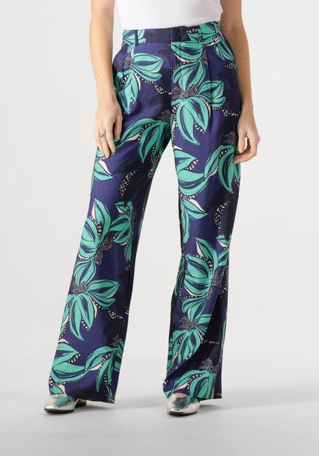 POM AMSTERDAM Pantalon large PANTS - DELICACY GREEN en bleu - large