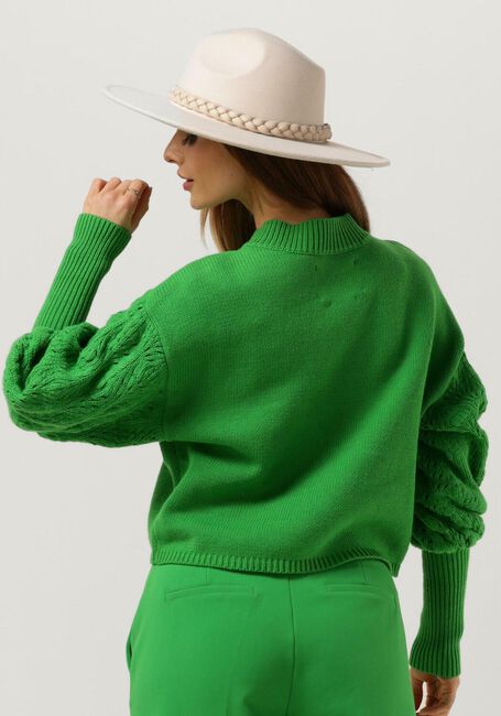 ANOTHER LABEL Pull IMANI KNITTED PULL en vert - large