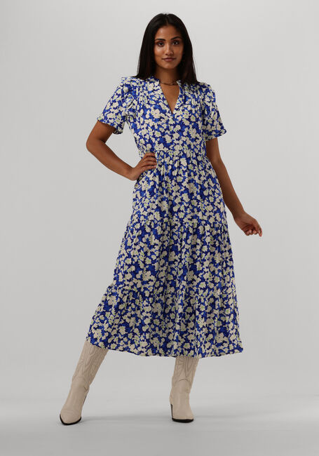 LOLLYS LAUNDRY Robe midi FREDDY DRESS en bleu - large