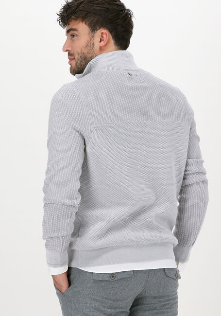 PME LEGEND Pull HALF ZIP COLLAR COTTON PLATED Gris clair - large