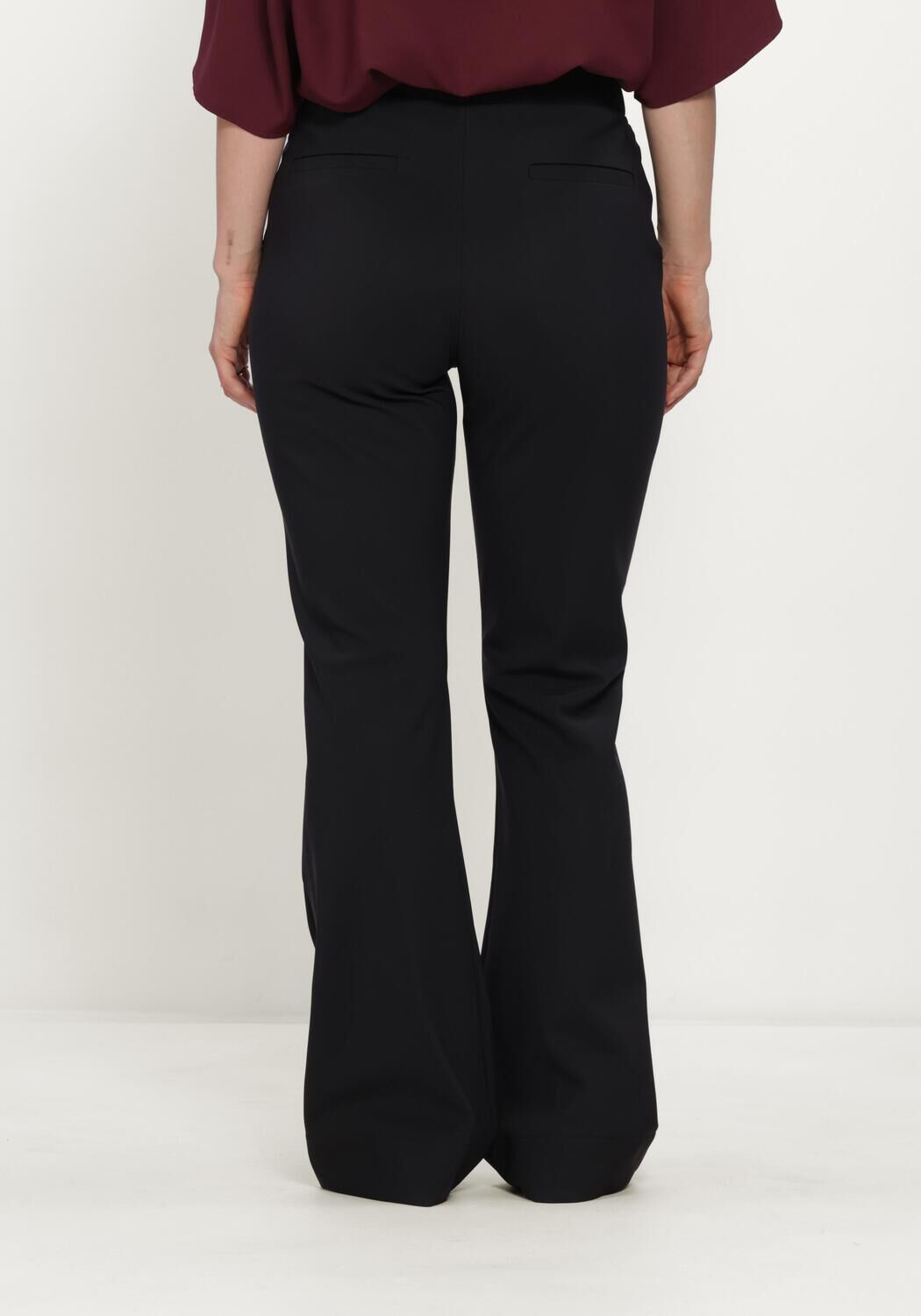 STUDIO ANNELOES Pantalon Flair winter bonded trousers en noir - large