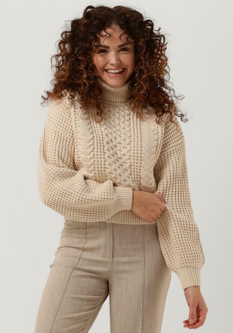 SELECTED FEMME Col roulé BIRTHA KNIT LS ROLLNECK Sable - large