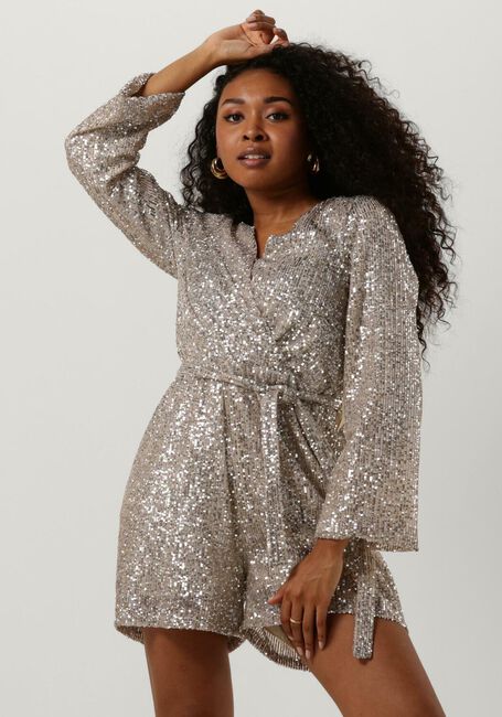 NOTRE-V Combishorts NV-BIBI PLAYSUIT GLITTER en argent - large