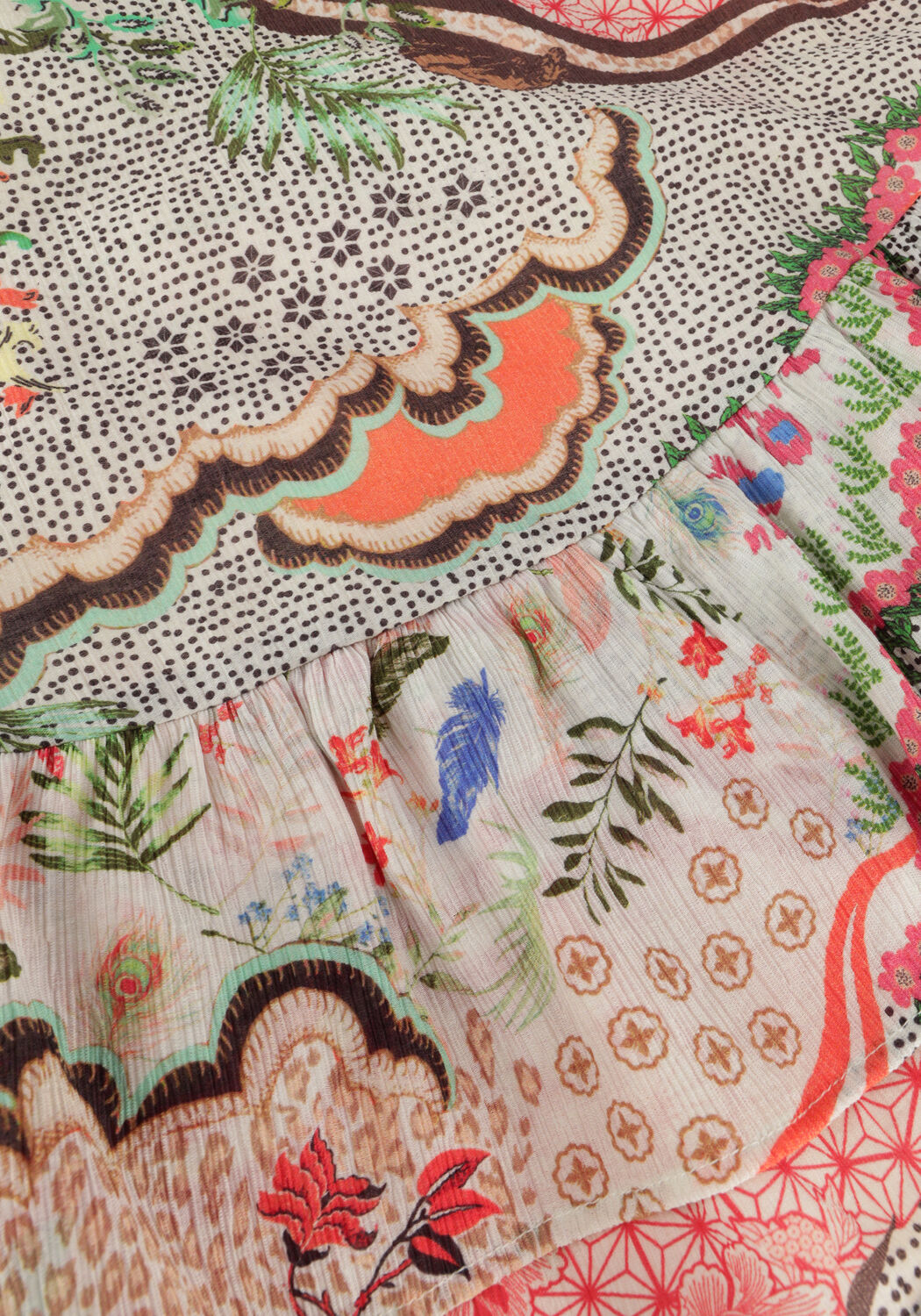 Multi ALIX THE LABEL Minirok LADIES WOVEN FANCY MIX SKIRT - large