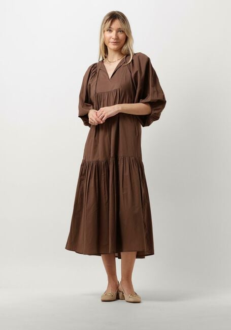 NOTRE-V Robe maxi NV-DENTE MIDI DRESS en marron - large