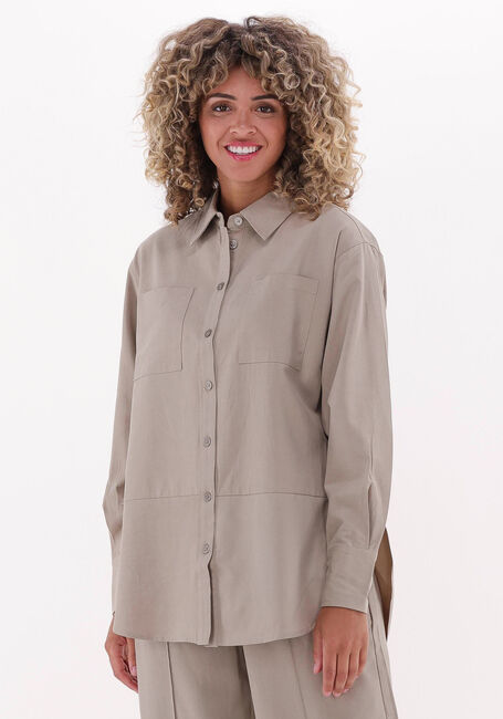 Beige MSCH COPENHAGEN  VISILLA SHIRT - large