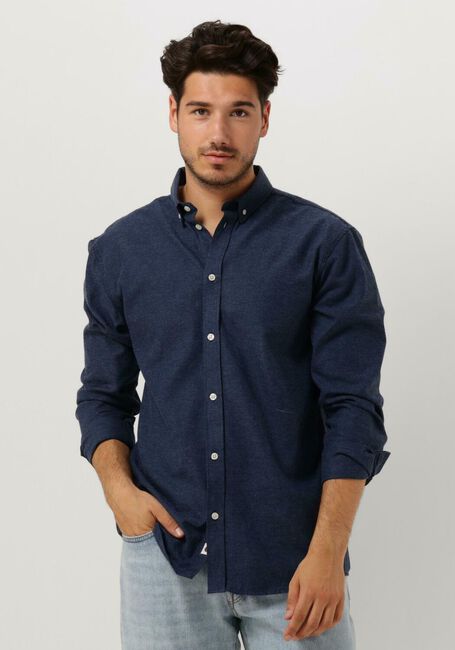 ANERKJENDT Chemise décontracté AKKONRAD MELANGE SHIRT en bleu - large