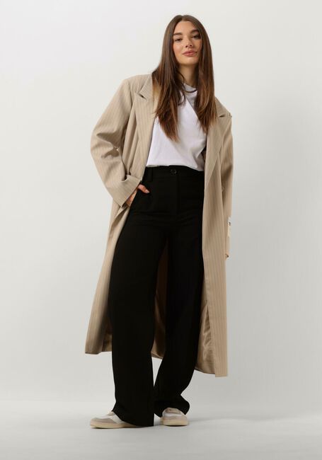 ALIX THE LABEL Manteau LADIES WOVEN PINSTRIPE COAT Sable - large