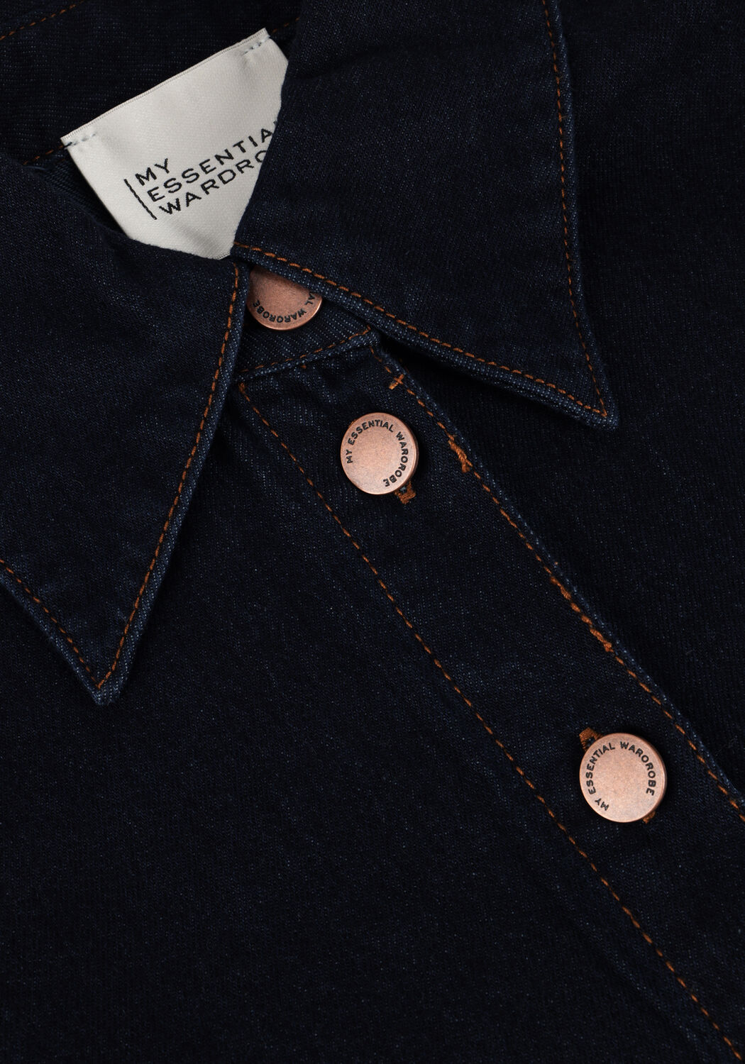 Donkerblauwe MY ESSENTIAL WARDROBE  LARAMW 115 SHIRT - large